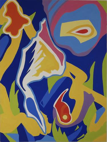 Original Abstract Culture Painting by Anne Languedoc