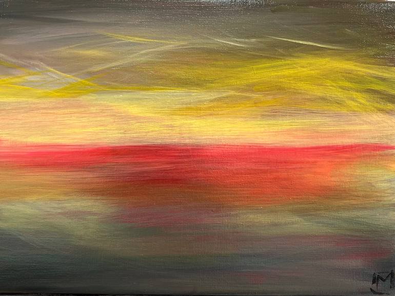 Original Symbolism Beach Painting by Mania Row
