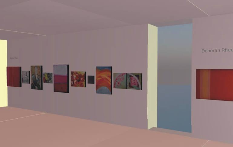 Original Abstract Expressionism Fantasy Painting by Mania Row