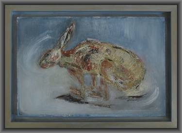 Hare In Flight - framed thumb