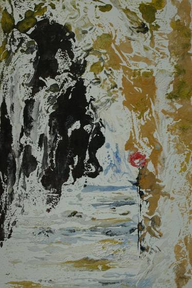 Original Abstract Expressionism Landscape Printmaking by Mania Row
