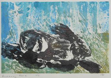 Original Expressionism Animal Printmaking by Mania Row