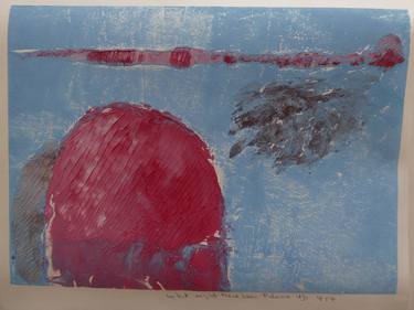 Original Abstract Landscape Printmaking by Mania Row
