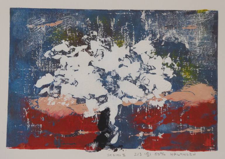 Original Abstract Expressionism Tree Printmaking by Mania Row