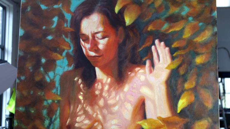 Original Realism Nude Painting by Francien Krieg