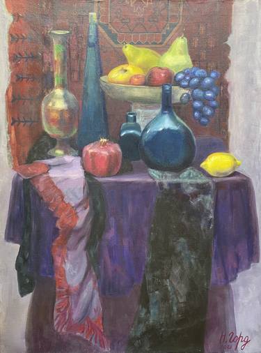 Still Life With Vases and Fruits thumb