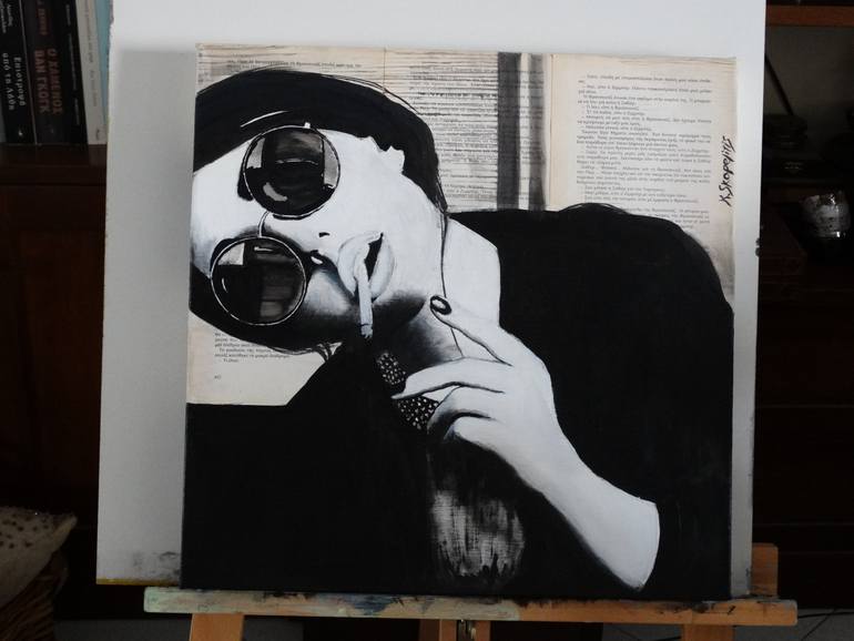 Original Figurative People Painting by Konstantinos Skopelitis