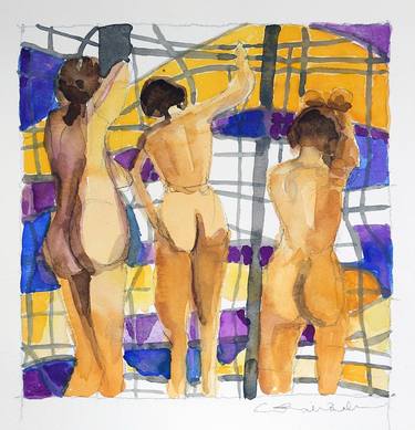 Original Figurative Nude Paintings by Courtney Miller Bellairs