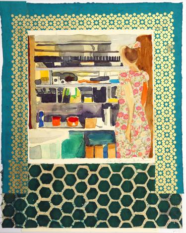 Original Conceptual Kitchen Collage by Courtney Miller Bellairs