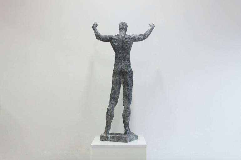 Original Modern Men Sculpture by Rostyslav Karpukhin