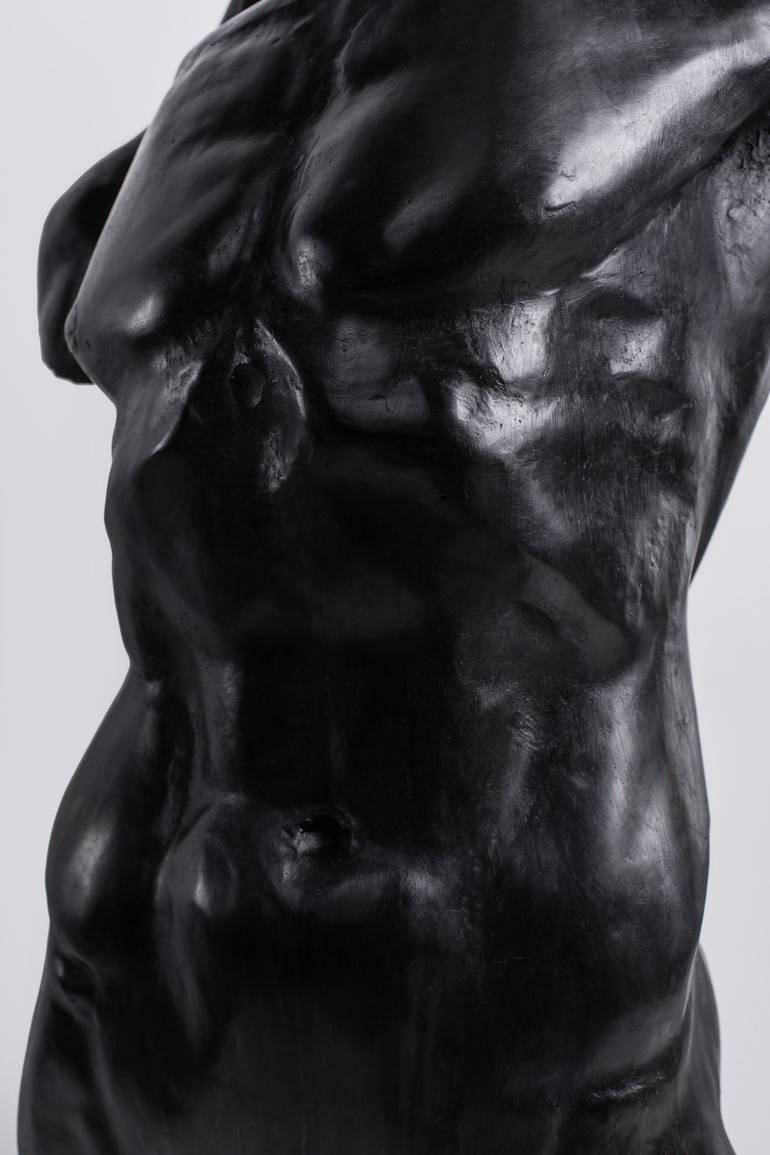 Original Figurative Men Sculpture by Rostyslav Karpukhin