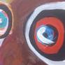 CRAZY BIRDS 
from my collection "abstract animals".
Funny,crazy,colorful. Akryl on canvas.
L.O.V.E    Bjoern