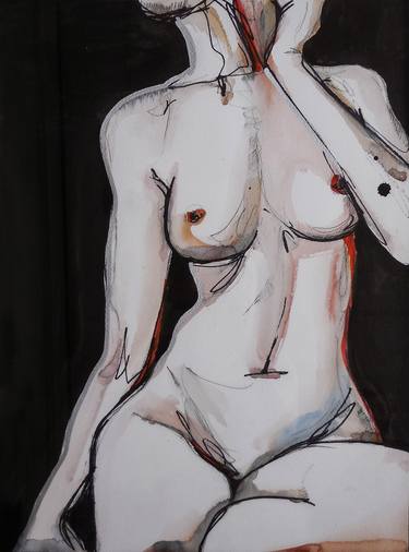 Print of Realism Nude Paintings by Julia Filament