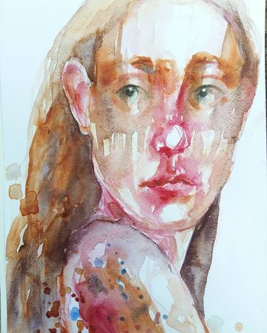 Portrait, watercolour thumb