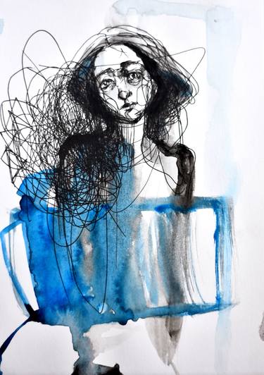 Print of People Drawings by Joanna Bozek