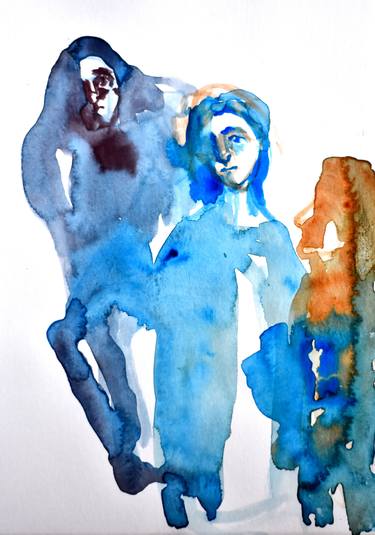 Print of Expressionism People Paintings by Joanna Bozek