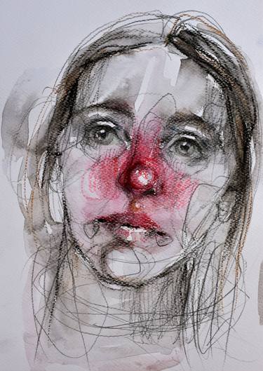 Print of Expressionism People Drawings by Joanna Bozek