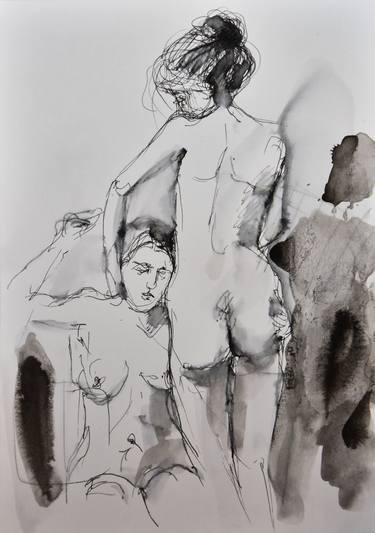 Print of Nude Drawings by Joanna Bozek