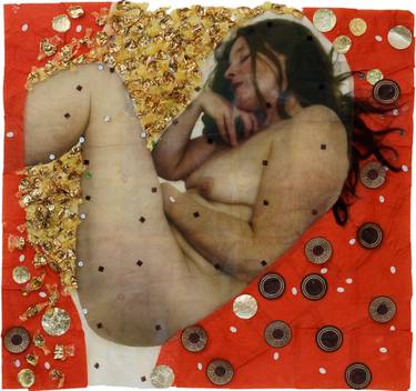 Original Figurative Erotic Collage by Luzia-Maria Derks