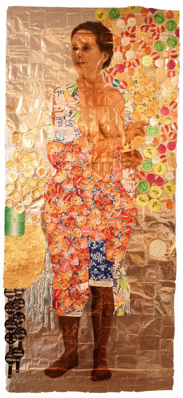 Original Figurative Erotic Collage by Luzia-Maria Derks