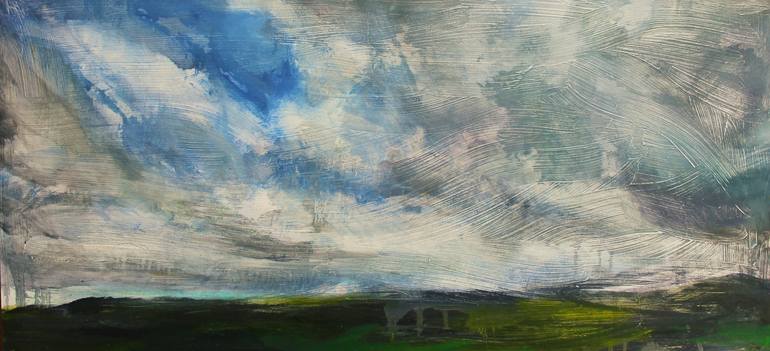 Chasing Cloud Painting by Susan Hall | Saatchi Art