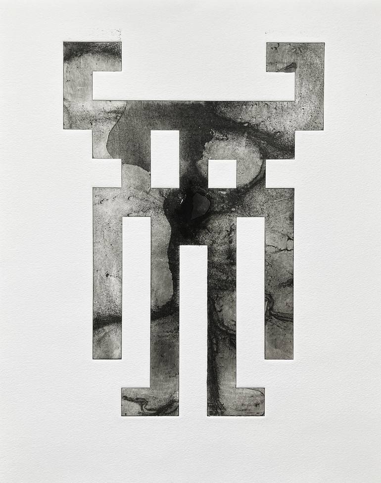 Original Surrealism Humor Printmaking by Jaco Putker