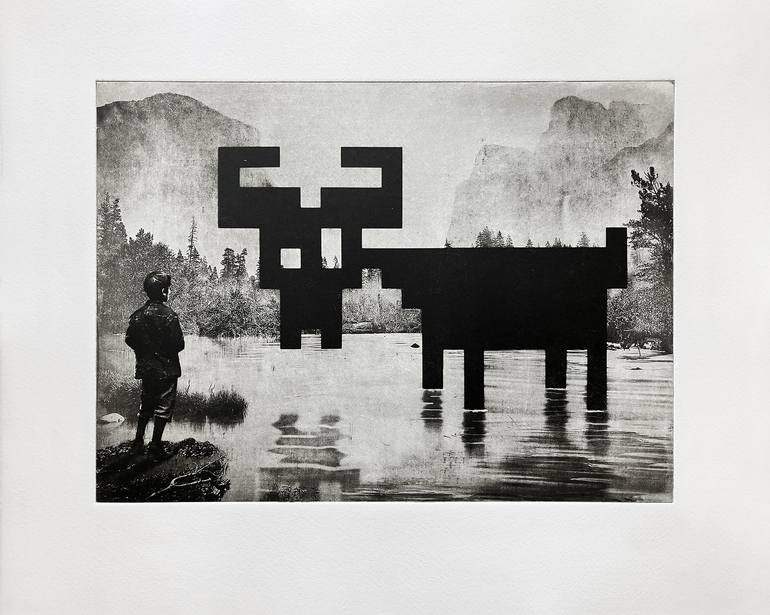 Original Surrealism Animal Printmaking by Jaco Putker