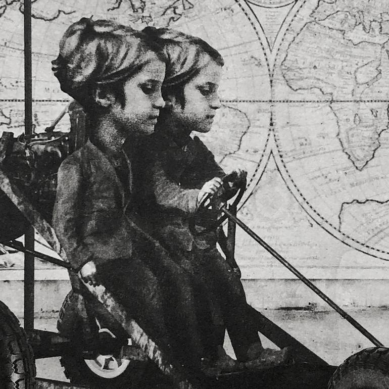 Original Surrealism Transportation Printmaking by Jaco Putker