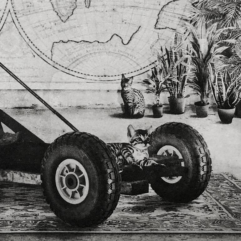 Original Surrealism Transportation Printmaking by Jaco Putker
