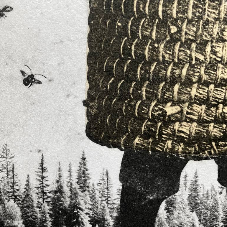 Original Surrealism Garden Printmaking by Jaco Putker