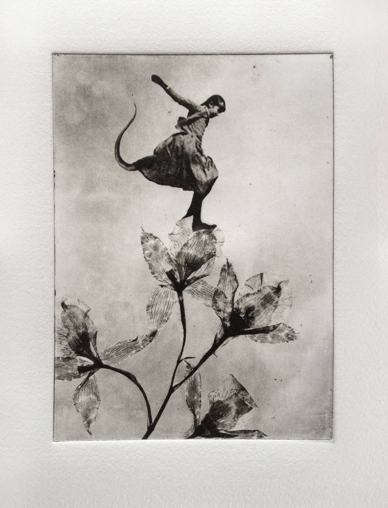 Original Surrealism Floral Printmaking by Jaco Putker