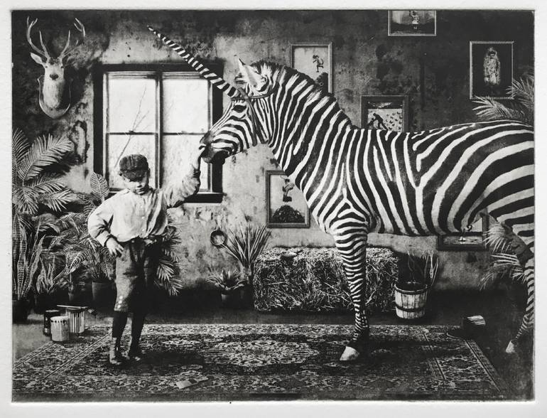 Original Figurative Animal Printmaking by Jaco Putker