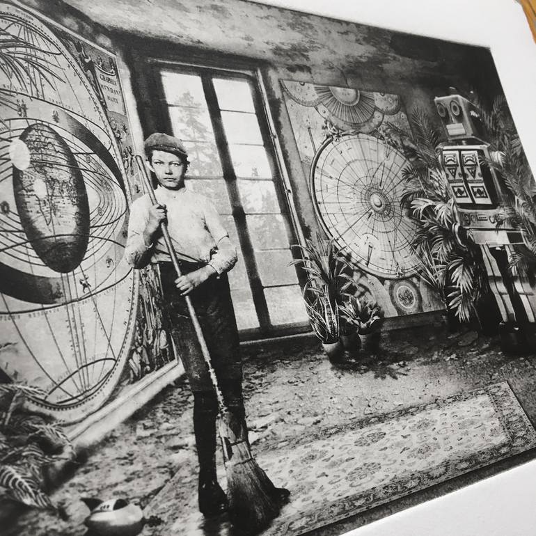 Original Surrealism Science/Technology Printmaking by Jaco Putker