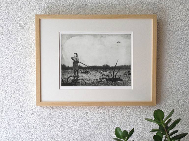 Original Rural life Printmaking by Jaco Putker