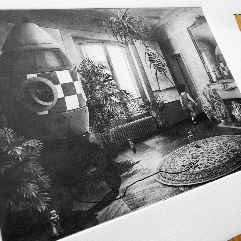 Original Figurative Outer Space Printmaking by Jaco Putker