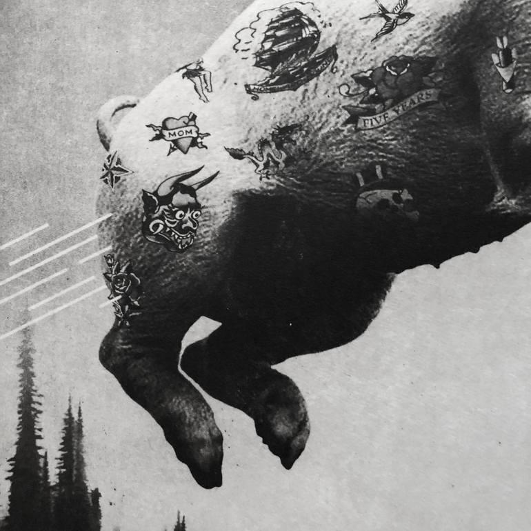 Original Surrealism Animal Printmaking by Jaco Putker