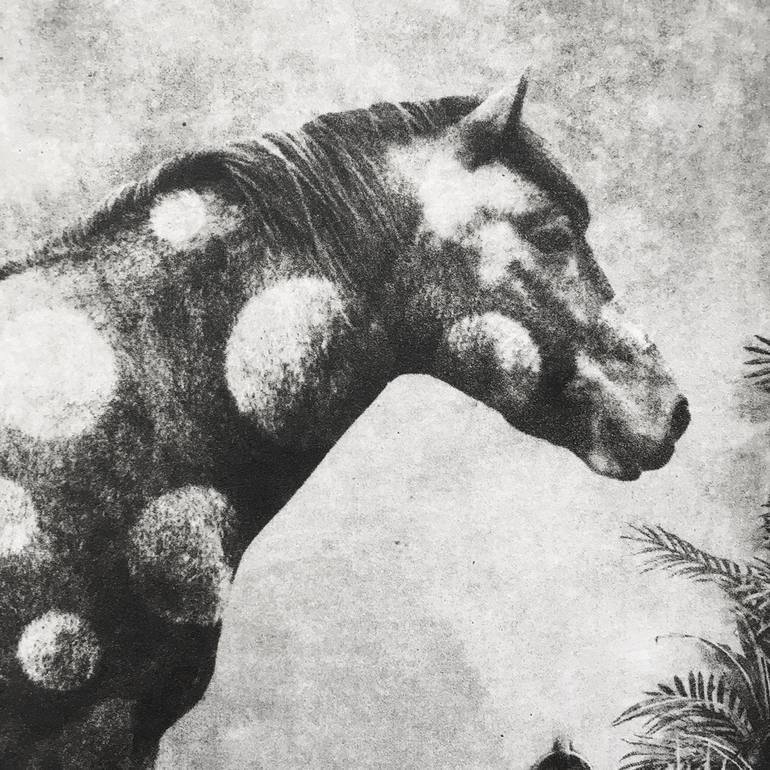 Original Surrealism Horse Printmaking by Jaco Putker