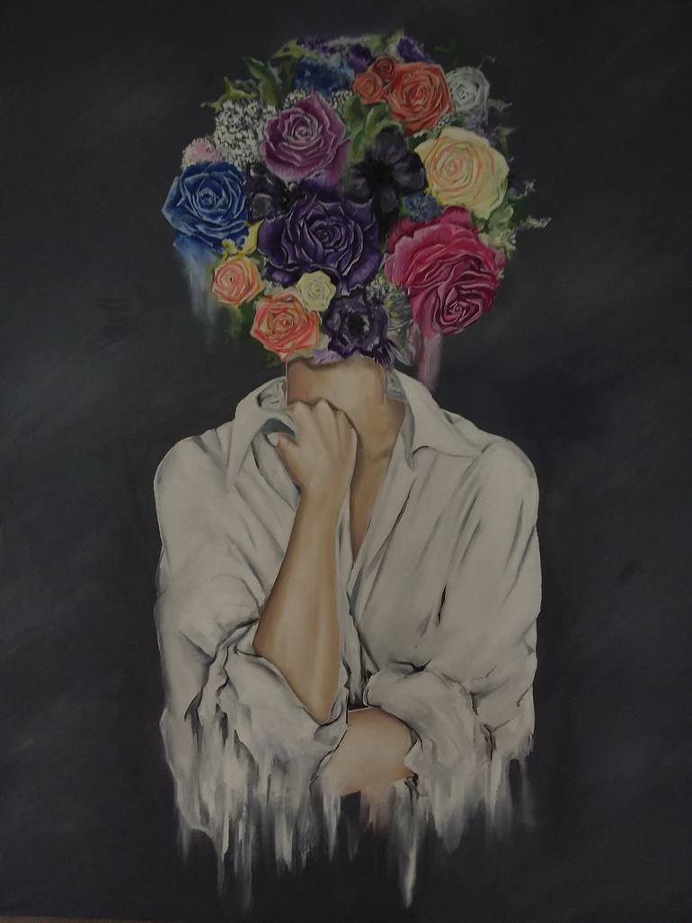 Flower Head Painting By Michelle Mc Goldrick Saatchi Art