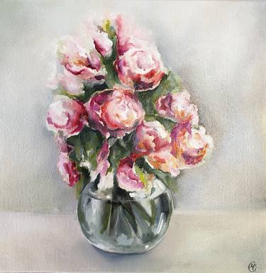 Original Fine Art Floral Paintings by Michelle Mc Goldrick