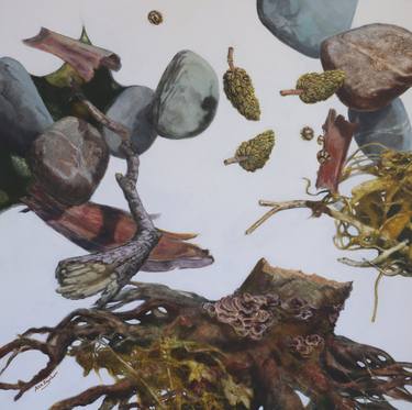 Original Contemporary Botanic Painting by Alex Raynham