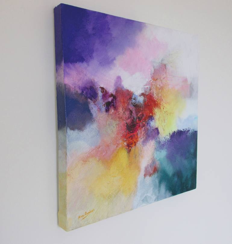 Original Abstract Expressionism Abstract Painting by Alex Raynham