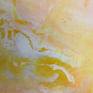 Here the paint has been poured and marbled.