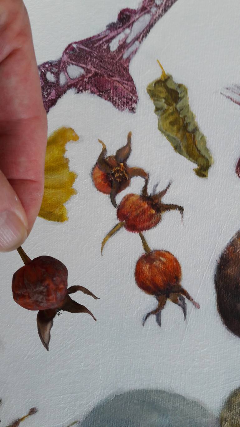 Original Figurative Botanic Painting by Alex Raynham