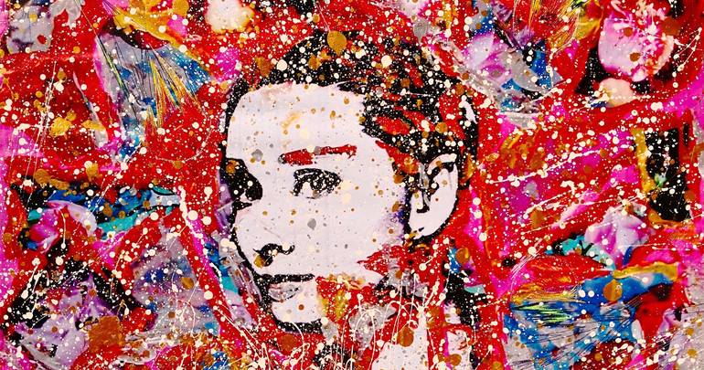 Original Abstract People Painting by Miranda Rumina
