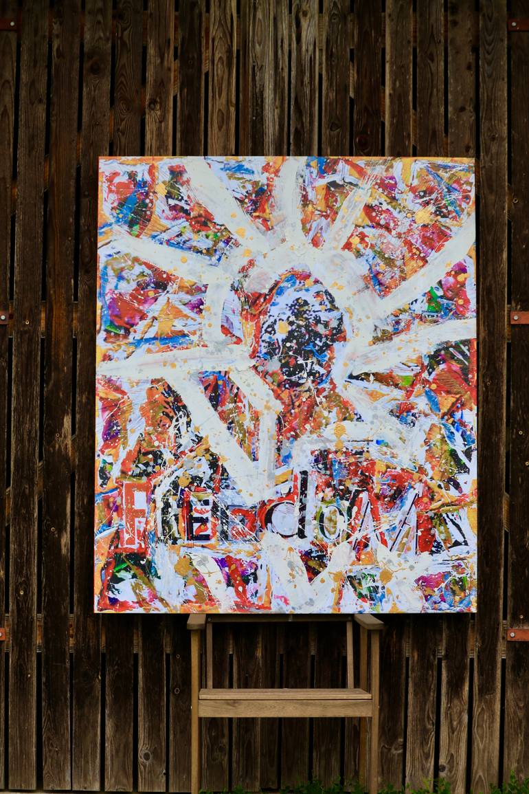 Original Abstract Pop Culture/Celebrity Painting by Miranda Rumina