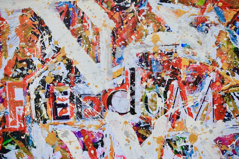 Original Abstract Pop Culture/Celebrity Painting by Miranda Rumina