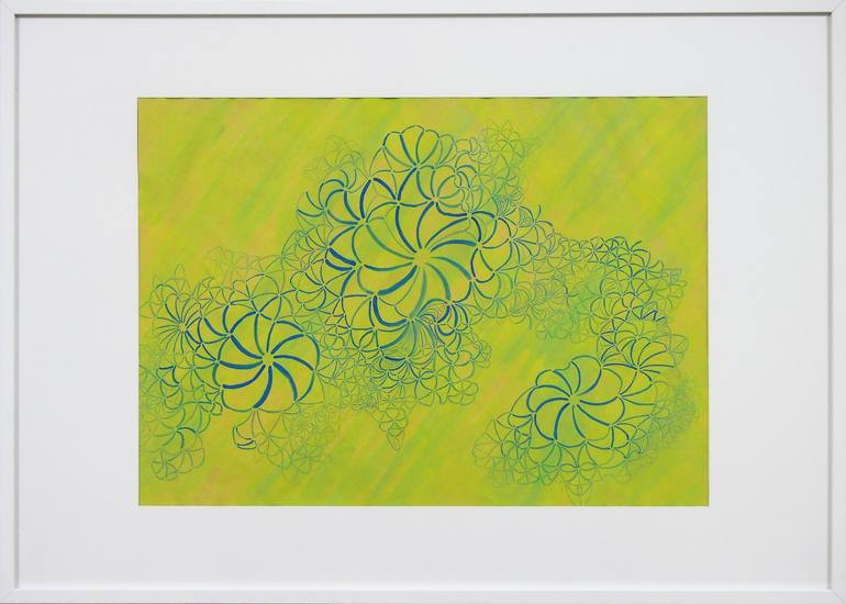 Original Abstract Botanic Painting by Tui Sada