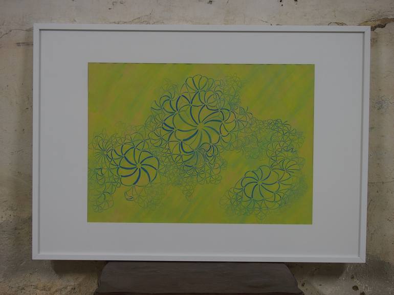 Original Abstract Botanic Painting by Tui Sada