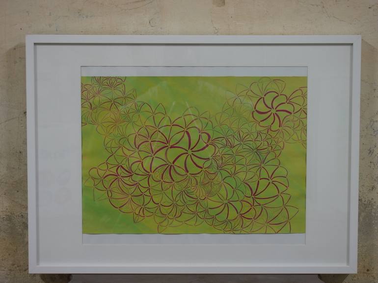 Original Abstract Botanic Painting by Tui Sada