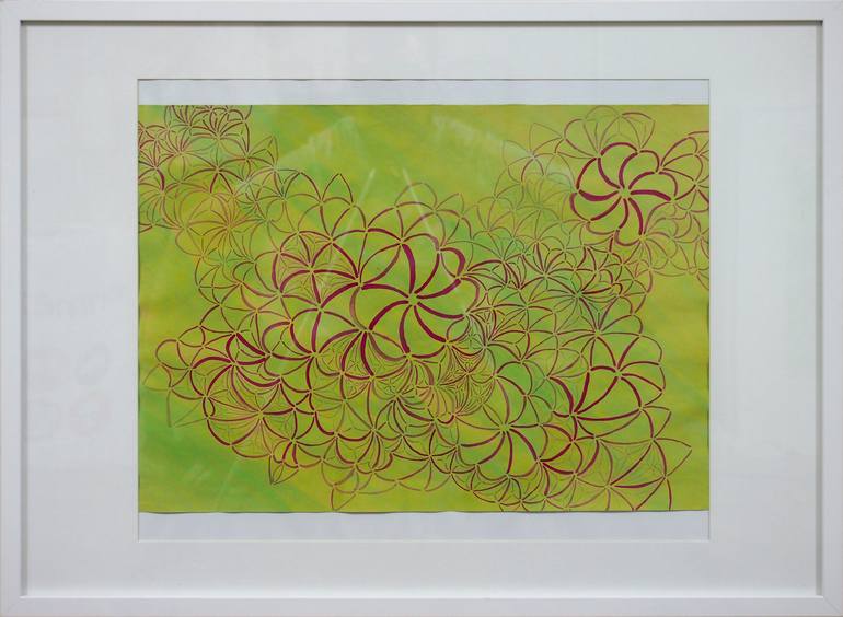Original Abstract Botanic Painting by Tui Sada